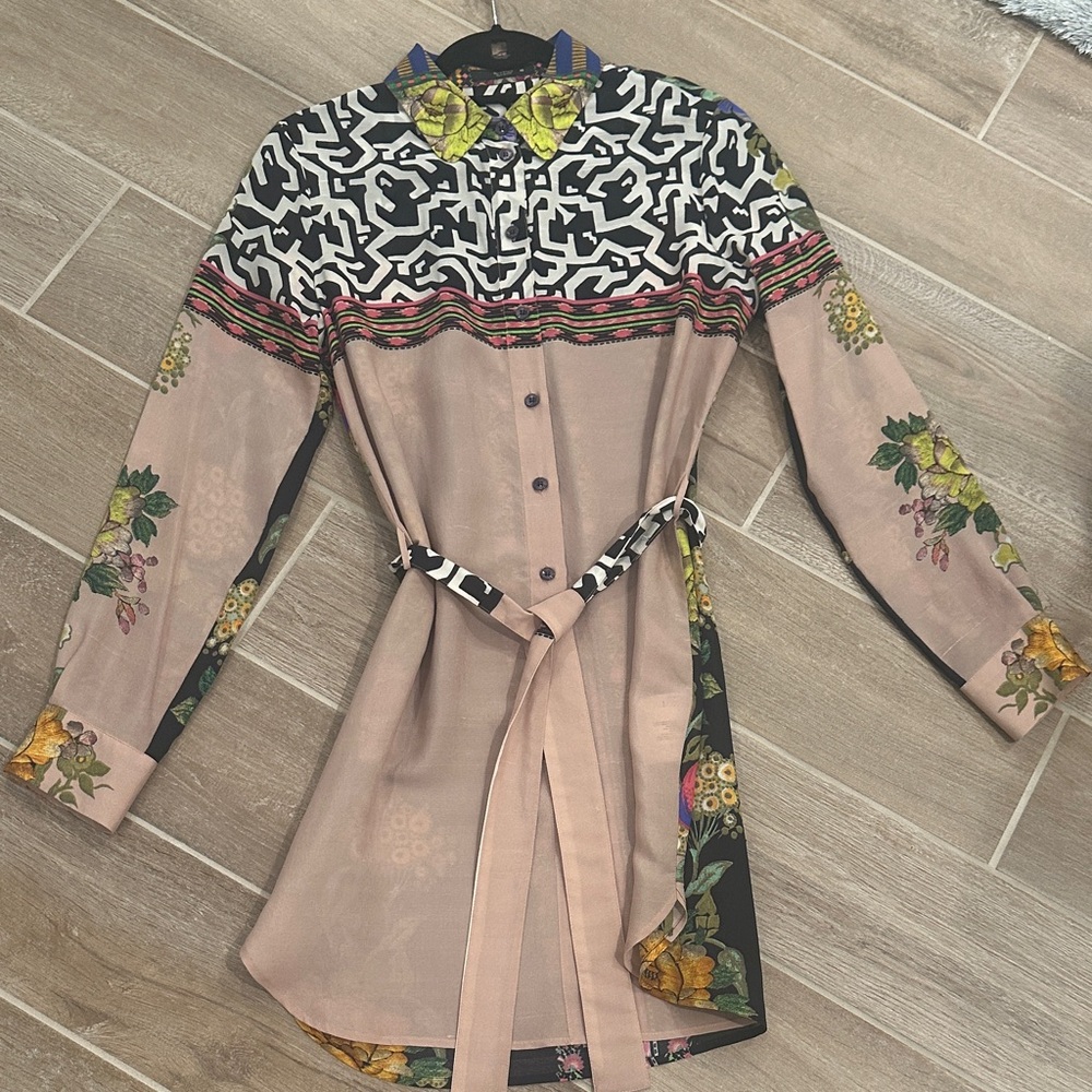 Etro Floral Patterned Shirt Dress in great condition